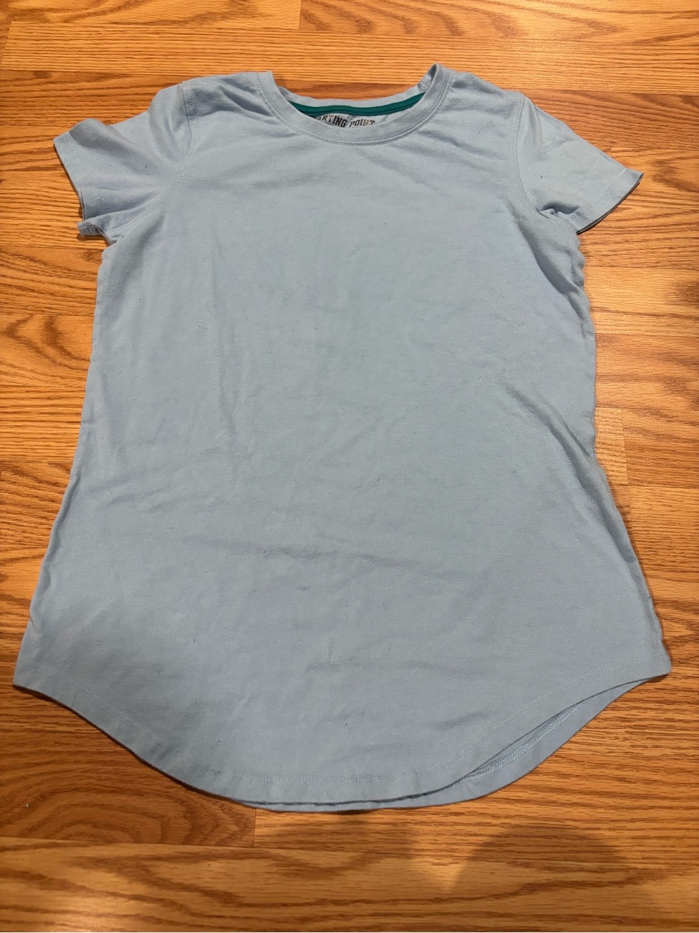 Starting point super softt- shirt Women's Light Blue Crewneck Short Sleeve Tee M
